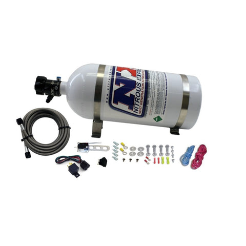 Nitrous Express 8 Cyl Nozzle System Complete (Incl 10lb Bottle Brackets Feedline & Elec) - 13395