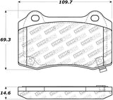 StopTech Performance 10+ Camaro Rear Brake Pads - 309.10530