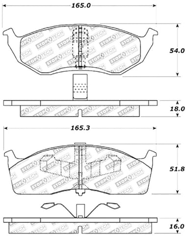 StopTech Performance Brake Pads - 309.06420