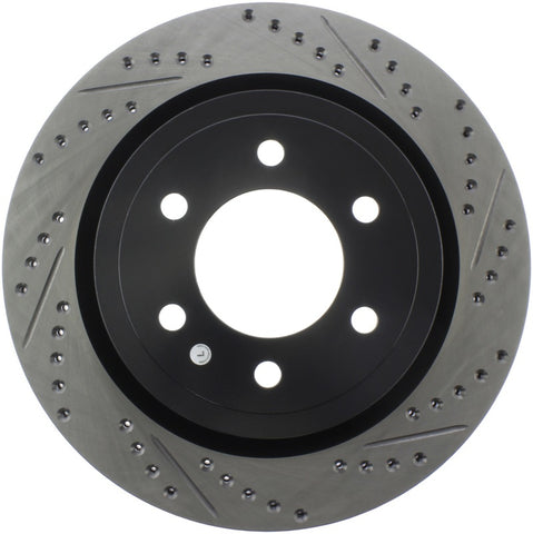 StopTech Slotted & Drilled Sport Brake Rotor - Rear Left - 127.65153L