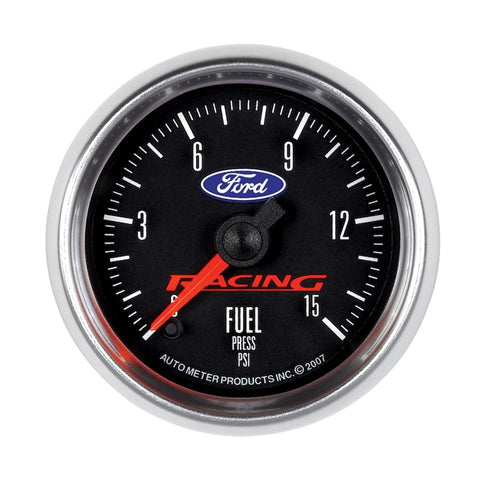 Autometer Ford Racing 52mm Digital Stepper Motor 15PSI Fuel Pressure Gauge - 880107