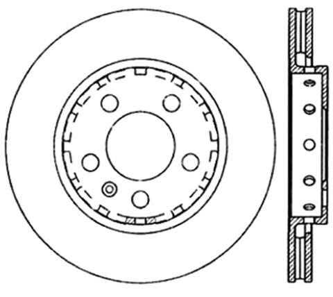 StopTech Slotted & Drilled Sport Brake Rotor - 127.33069L