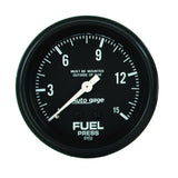 AutoMeter Gauge Fuel Pressure 2-5/8in. 0-15PSI Mechanical Black Autogage - 2311