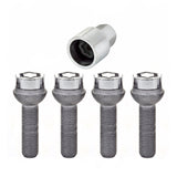 McGard Wheel Lock Bolt Set - 4pk. (Radius Seat) M12X1.5 / 17mm Hex / 39.9mm Shank Length - Chrome - 28023