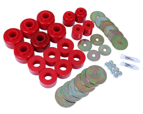 Energy Suspension 96-99 Toyota 4Runner 2WD/4WD Red Body Mount Bushing Set - 8.4111R