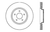 StopTech Nissan 370z / Infiniti G37 SportStop Drilled Front Left Rotor - 128.42100L