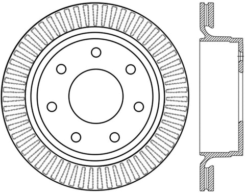 StopTech Slotted Sport Brake Rotor - 126.65133SR