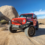 Go Rhino 07-20 Jeep Wrangler JL/JLU/JK/JKU/Gladiator JT Rockline Full Width Bumper w/ Overrider - 331201T