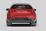 Rally Armor 19-22 Mazda3 GT Sport Hatch Red UR Mud Flap w/ White Logo - MF61-UR-RD/WH