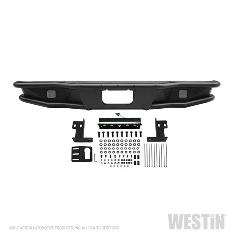 Westin 2016-2018 Chevrolet Silverado 1500 Outlaw Rear Bumper - Textured Black - 58-81005