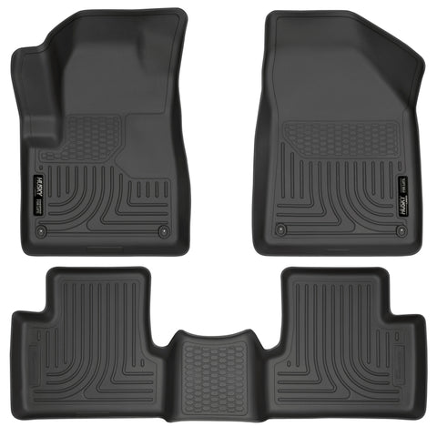 Husky Liners 14 Jeep Cherokee WeatherBeater Black Front and Second Seat Floor Liners - 99031