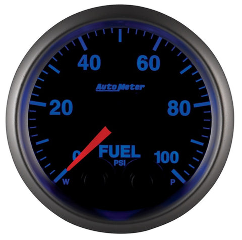 Autometer Elite 52mm 0-100 PSI Fuel Pressure Peak & Warn w/ Electronic Control Gauge - 5671