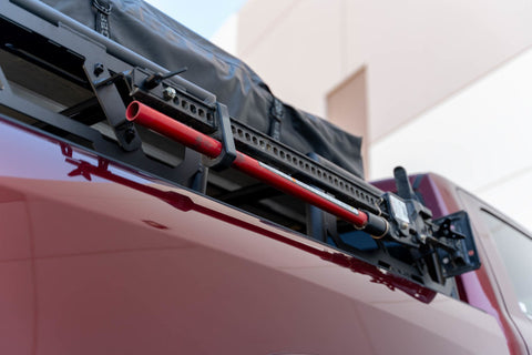 DV8 Offroad 07-23 Toyota Tundra / 09-23 Ford F150 Raptor MTO Series Bed Rack -  2pc Adj. - RRUN-03