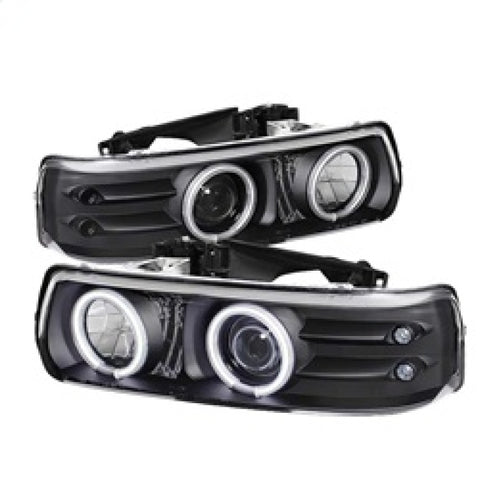 Spyder Chevy Silverado 1500/2500 99-02Projector Headlights CCFL Halo LED Black PRO-YD-CS99-CCFL-BK - 5009579