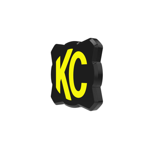 KC HiLiTES FLEX ERA 1 Single Light Cover ONLY (Black/Yellow KC Logo) - 5328
