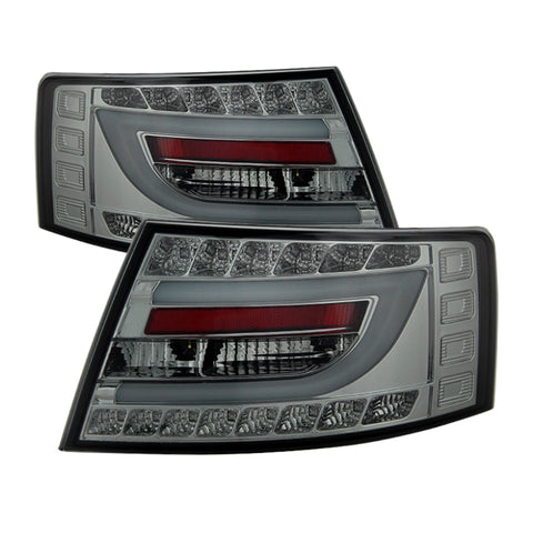 Spyder Audi A6 05-08 4Dr Sedan Only Light Bar LED Tail Lights Smke ALT-YD-AA605V2-LBLED-SM - 5080776