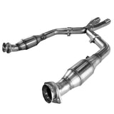 Kooks 05-10 Ford Mustang GT 4.6L 3V Auto/Manual 3in x 2 1/2in OEM Exhaust GREEN Cat X Pipe - 11313310