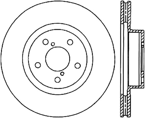 StopTech Power Slot 09-10 Subaru Impreza CRYO Front Left Slotted Rotor - 126.47021CSL