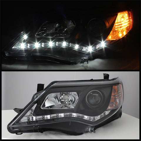 Spyder Toyota Camry 12-14 Projector Headlights DRL Blk High 9005 (Not Included PRO-YD-TCAM12-DRL-BK - 5072658