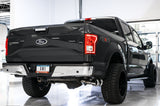 AWE Tuning 2015+ Ford F-150 0FG Single Exit Performance Exhaust System w/4.5in Chrome Silver Tips - 3015-22066