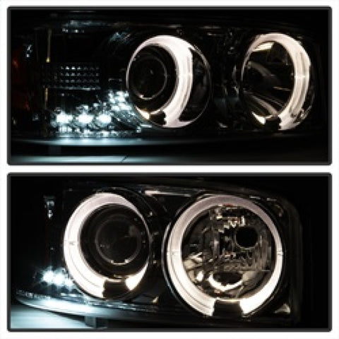 Spyder GMC Sierra 1500/2500/3500 99-06 Projector Headlights LED Halo LED Smoke PRO-YD-CDE00-HL-SMC - 5009371