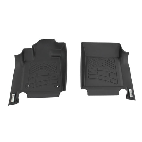 Westin 09-12 Ford F-150 Reg/SuprCab/SuprCrew (w/1 Ret Hook) Wade Sure-Fit Floor Liners Front - Blk - 72-110018