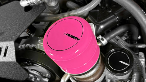 Perrin 2015+ Subaru WRX/STI Oil Filter Cover - Hyper Pink - PSP-ENG-716HP