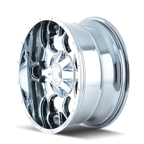 Mayhem 8015 Warrior 20x9 / 5x150 BP / 0mm Offset / 110mm Hub Chrome Wheel - 8015-2997C