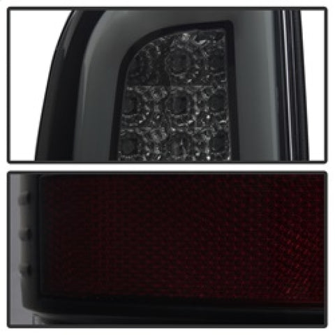 Spyder 08-16 Ford Super Duty F-250 V3 Light Bar LED Tail Lights - Blk Smoke ALT-YD-FS07V3-LBLED-BSM - 5084729