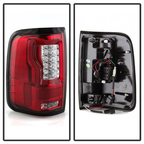 Spyder Ford F150 04-08 Styleside Tail Light V2 - LED - Red Clear ALT-YD-FF15004V2-LBLED-RC - 5084194