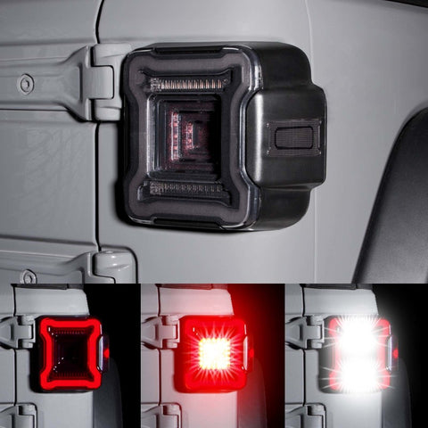 XK Glow Jeep JL LED Taillight w/ Smoked Lens - XK041027