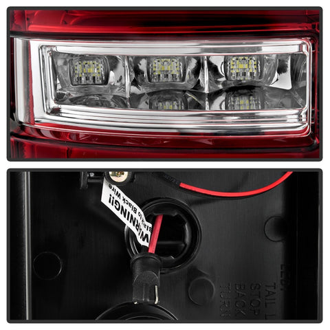 Spyder 16-17 Toyota Tacoma LED Tail Lights - Red Clear (ALT-YD-TT16-LED-RC) - 5085757