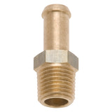 Edelbrock Fitting 1/4-18 NPT X 3/8In Single Barb Brass - 8080