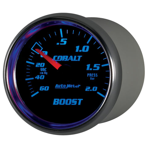 Autometer Cobalt 52mm 2 BAR Mechanical Boost Gauge - 6103-M