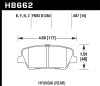 Hawk 10-16 Hyundai Genesis Coupe HPS 5.0 Rear Brake Pads - HB662B.587