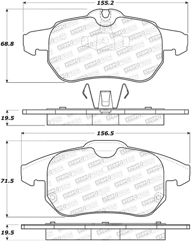 StopTech Street Brake Pads - 308.09721