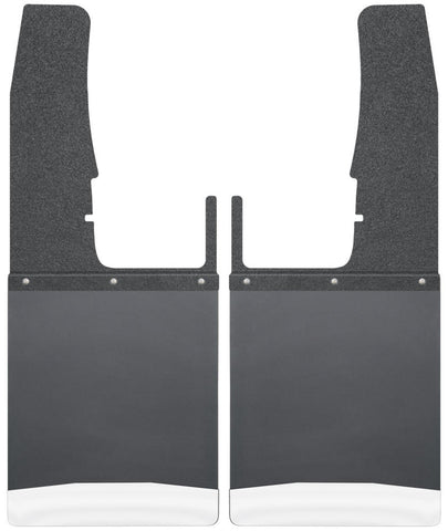 Husky Liners 09-16 Dodge Ram 1500/2500/3500 12in W Black Top SS Weight Kick Back Front Mud Flaps - 17102