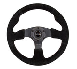 NRG Reinforced Steering Wheel (320mm) Suede w/Black Stitch - RST-012S