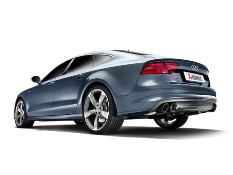 Akrapovic 13-17 Audi S6 Avant/Limousine (C7) Evolution Line Cat Back (Titanium) w/ Carbon Tips - S-AU/TI/6H