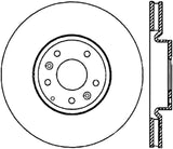 StopTech Power Slot 2003+ Mazda RX8 Slotted CRYO Right Front Rotor - SPORT SUSPENSION ONLY - 126.45071CSR