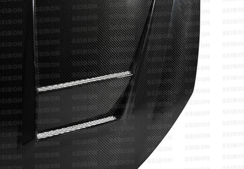 Seibon 10-11 VW Golf GTI 5K/MK6 DV Carbon Fiber Hood w/ Shaved Emblem - HD1011VWGTIB-DV