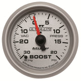 Autometer Ultra-Lite II 52mm 30 in Hg/20 psi Mechanical Boost/Vacuum Gauge - 4907