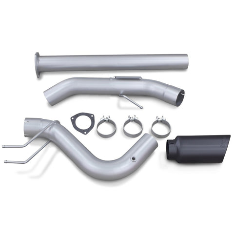 Banks Power 17-19 Ford 6.7L F250-350-450 4in Monster Exhaust System - Single Exit w/ Black Tip - 49794-B