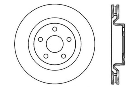 StopTech Drilled Sport Brake Rotor - 128.62114L