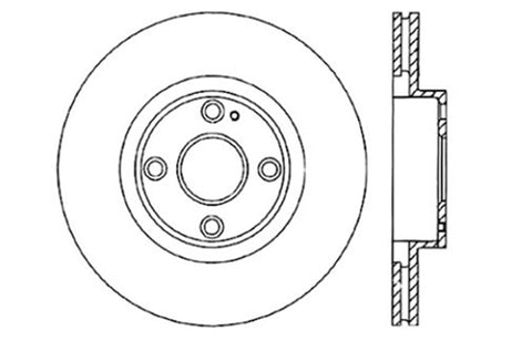 StopTech Drilled Sport Brake Rotor - 128.45061L