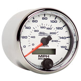 Autometer Pro-Cycle Gauge Speedo 2 5/8in 160 Mph/260Kmh Elec White - 19345