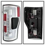 Spyder 17-18 Ford F-250 Super Duty (Excl LED Models) LED Tail Lights - Chrome (ALT-YD-FS17-LED-C) - 5085573