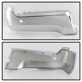 XTune 17-19 Ford F250/ F350 Rear Left Bumper Cap End w/ Sensor Hole - Chrome RB-FF25017-BEWS-L - 9048999