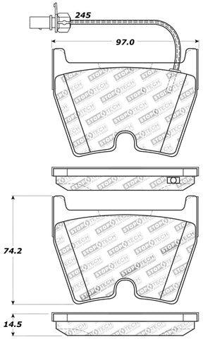 StopTech Performance Brake Pads - 309.10290