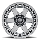 ICON Raider 17x8.5 6x120 0mm Offset 4.75in BS Titanium Wheel - 3417859447TT